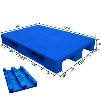 Recyclable HUADING 1200*800 Single Faced Style Euro Plastic Pallet