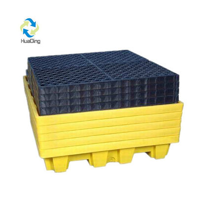 Customer Logo HUADING IBC Spill Pallet Plastic Oil Chemical Spill Pallet for Drums