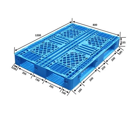 HUADING Heavy Duty Recycled Plastic Pallet for Warehouse Storage Open Deck Design