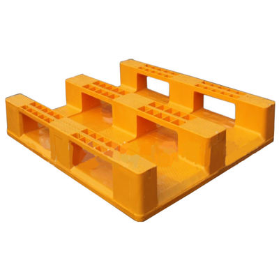 Antislip HUADING Three Skids EU HDPE 1200*800mm Plastic Pallet in Requested Color