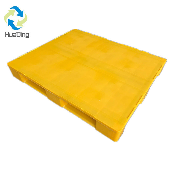 1500kg Dynamic Load Industry Pallet HUADING ISO 9001/14001 Single Face Steel Reinforced EU HDPE Plastic Pallet